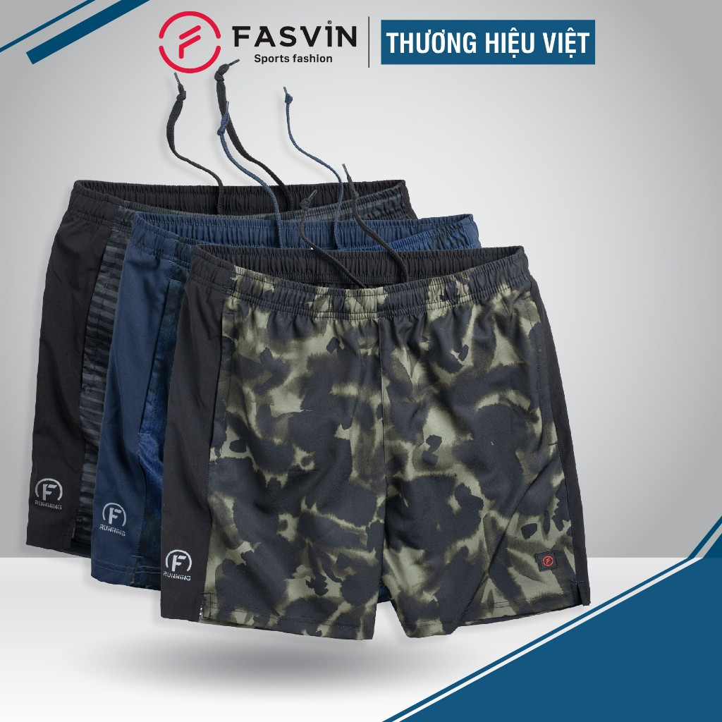 Quần đùi nam ngắn chạy bộ Fasvin R24611.HN vải Dù Gió nhẹ mát tiện dụng thể thao hay mặc nhà