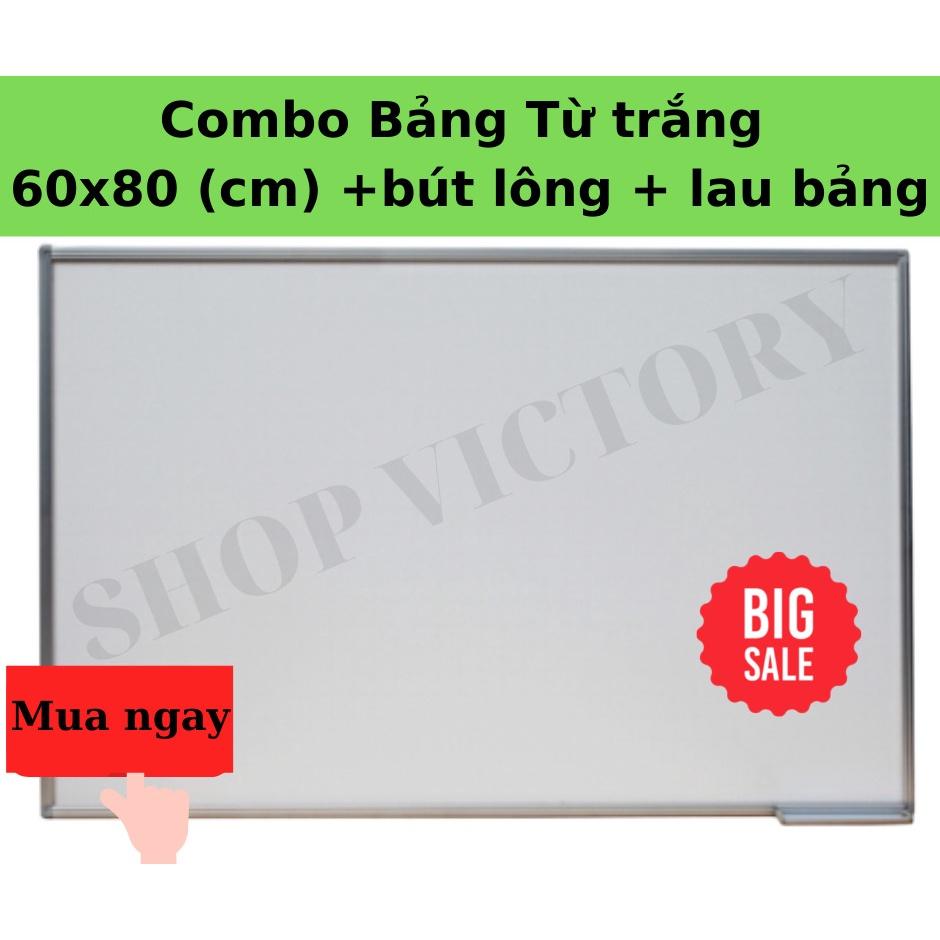 Bảng Từ Trắng, Hít Nam Châm, Bảng Học Sinh, Viết Bút Lông Kích Thước (50x70)cm