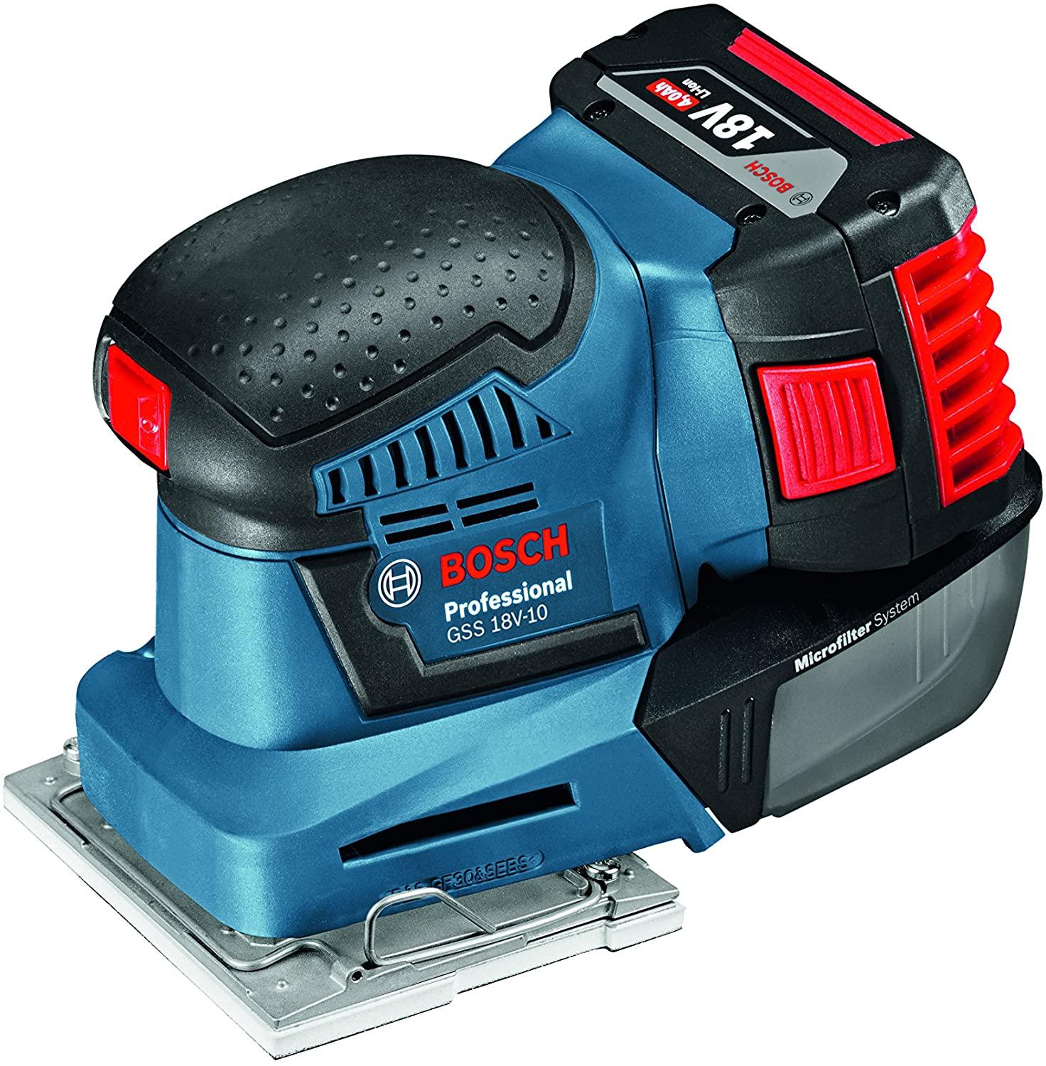 THÂN MÁY CHÀ NHÁM PIN 18V (113MM X 101MM)  BOSCH GSS 18V-LI (SOLO) - HÀNG CHÍNH HÃNG