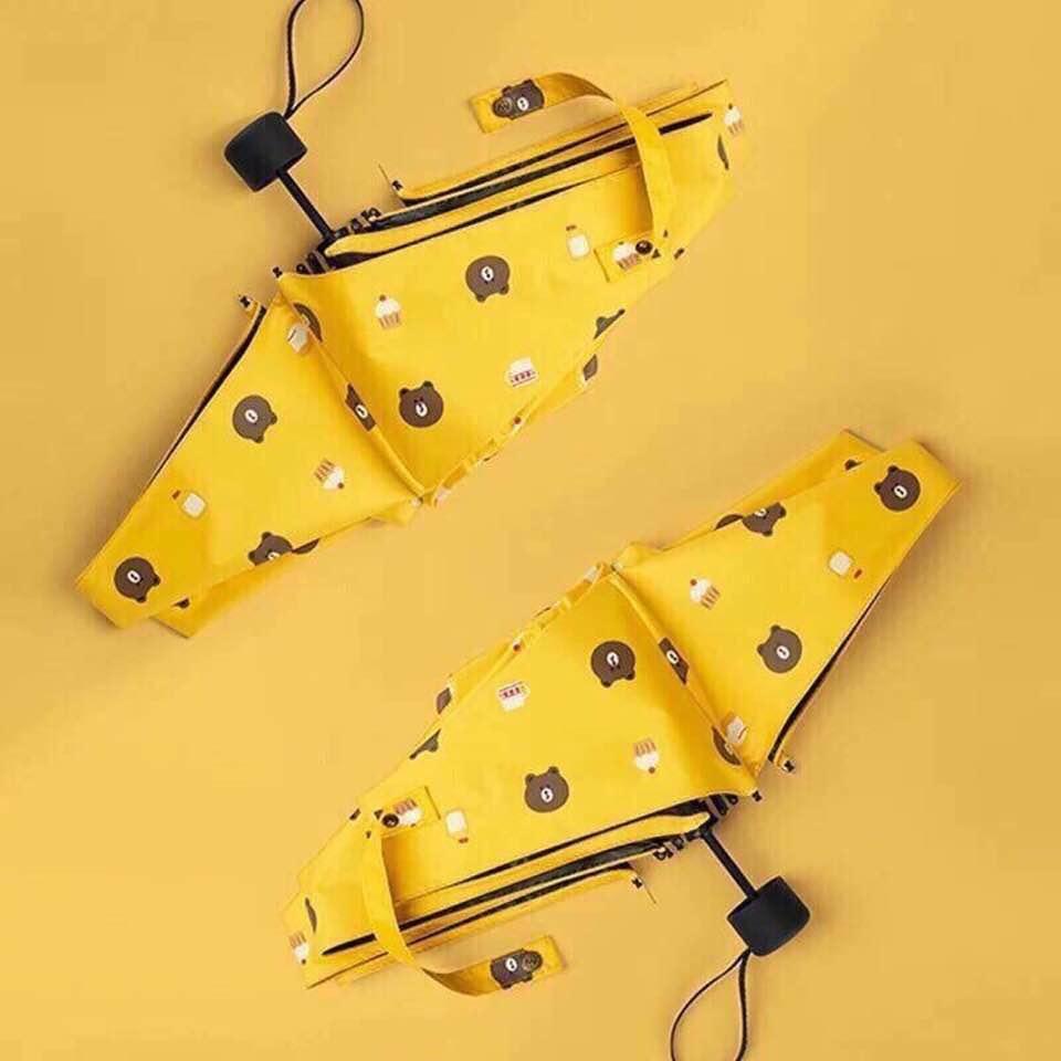 Ô gấp gọn gấu brown