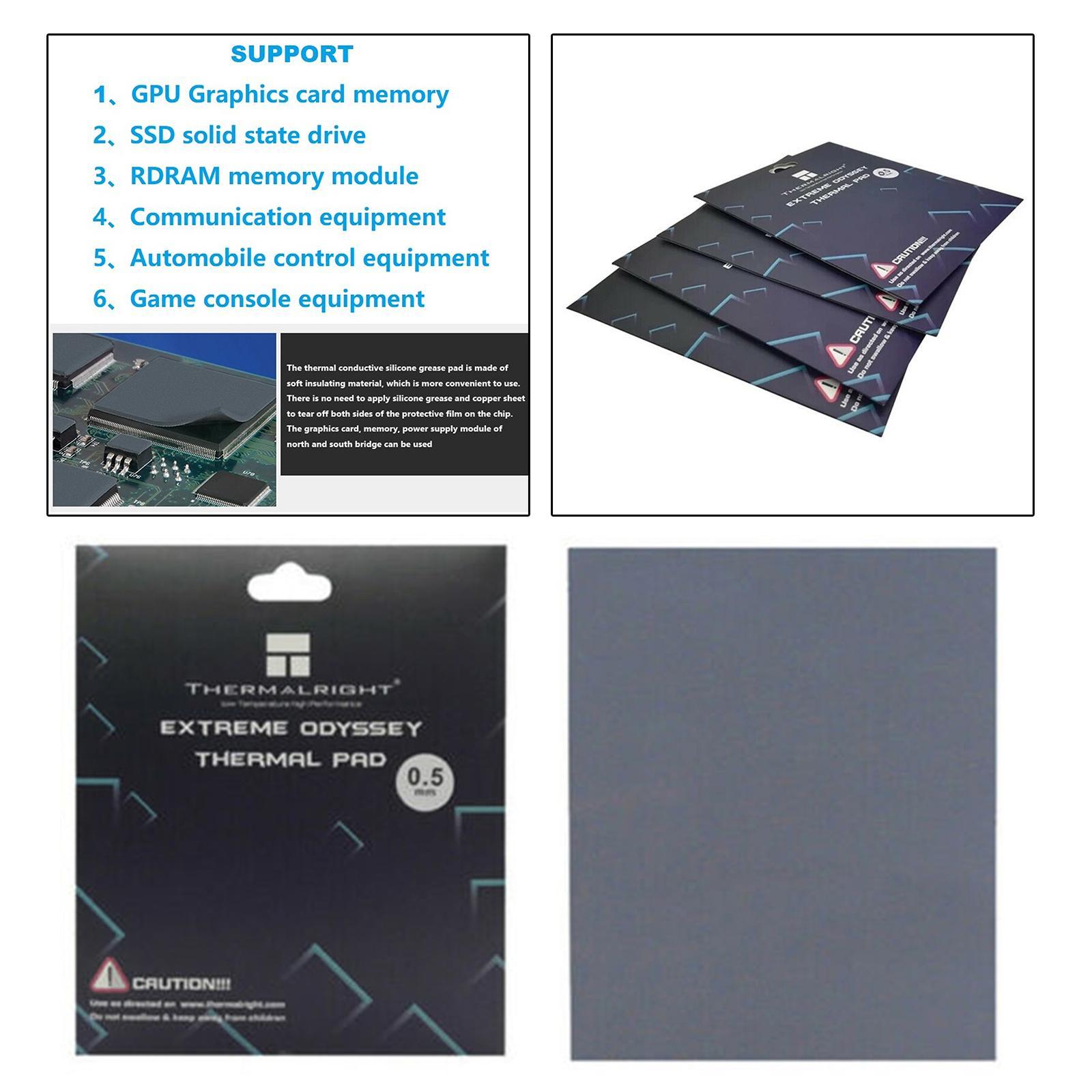 Thermal Pad Non Conductive Heat Resistance Simple for PC Laptop