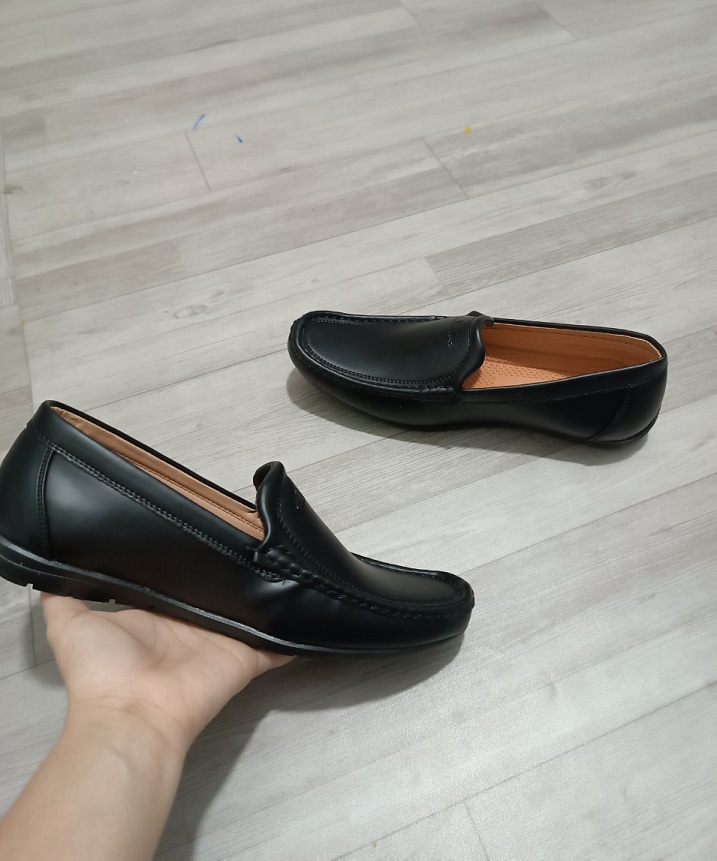 Giày lười nam da mềm đế cao su được khâu chắc chắn, dễ phối đồ