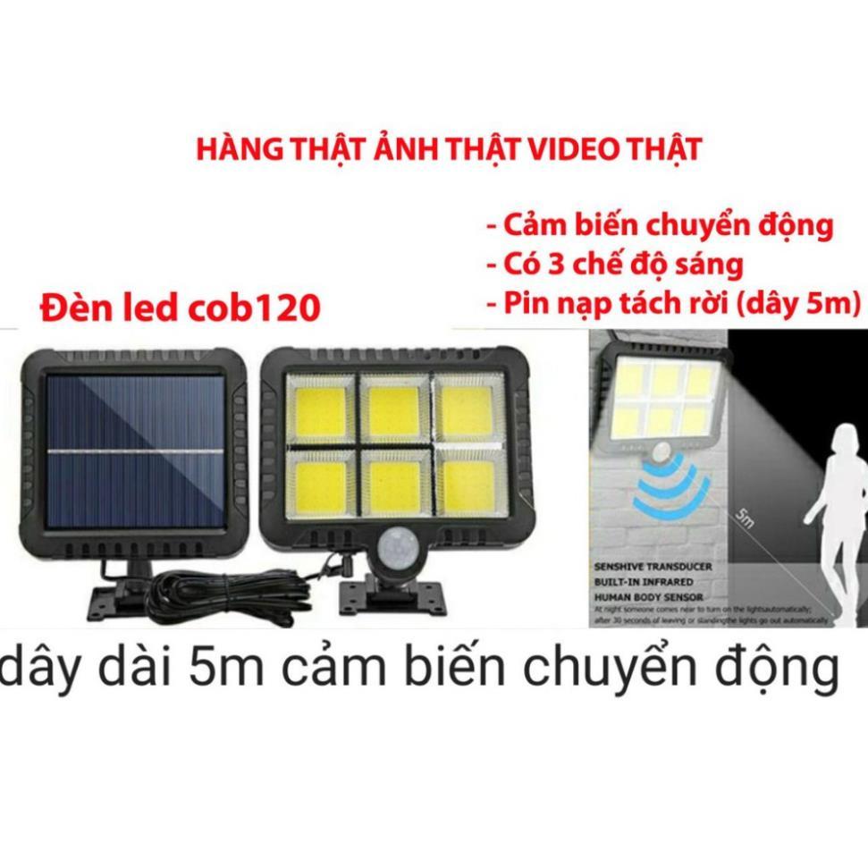 Đèn năng lượng mặt trời siêu sáng pin tách rời dây dài 5m 120 LED