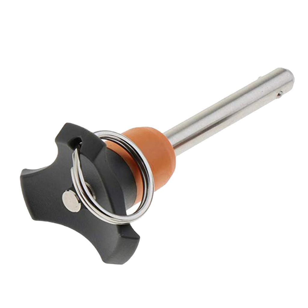 Stainless Steel Quick Release Ball Lock Pin Tighten Plug Pin Dia 8mm Tools