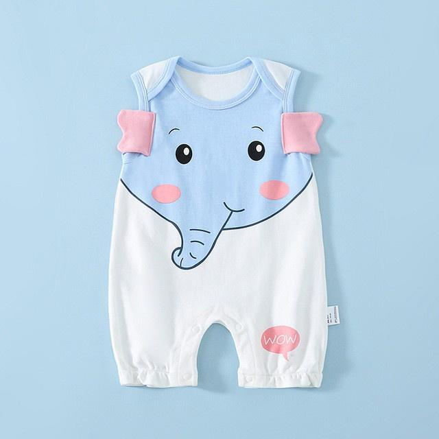 Body Sát Nách bé trai bé gái mẫu quần áo trẻ em chất cotton mền mịn cho bé từ 3-12kg