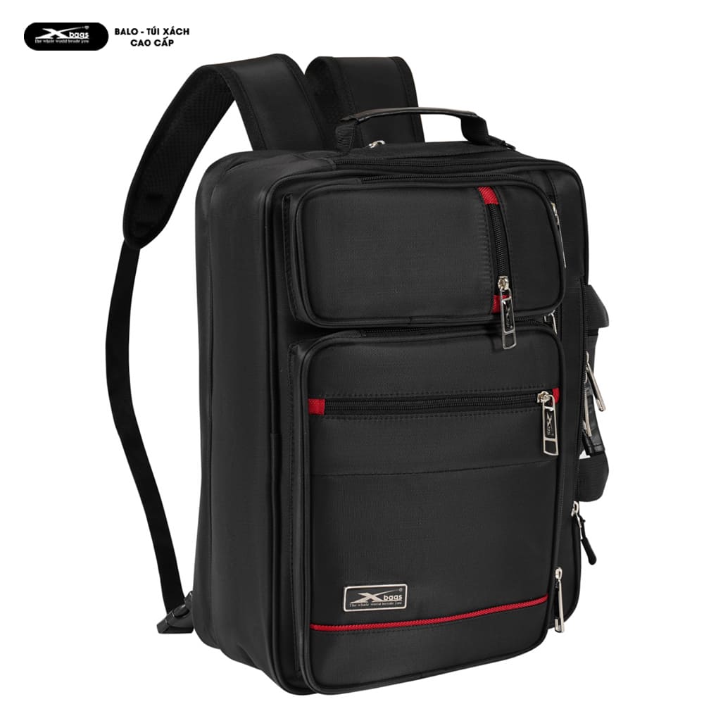 Cặp Đa Năng Cao Cấp Xbags Pride Màu Đen, Đựng Được Laptop 17 Inch, Nhiều Ngăn Dung Tích Lớn, Chống Nước, Hiện Đại Đẳng Cấp XB4102!
