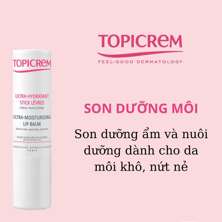 Son dưỡng môi - TOPICREM Ultra-Moisturizing Lip Balm - 4g