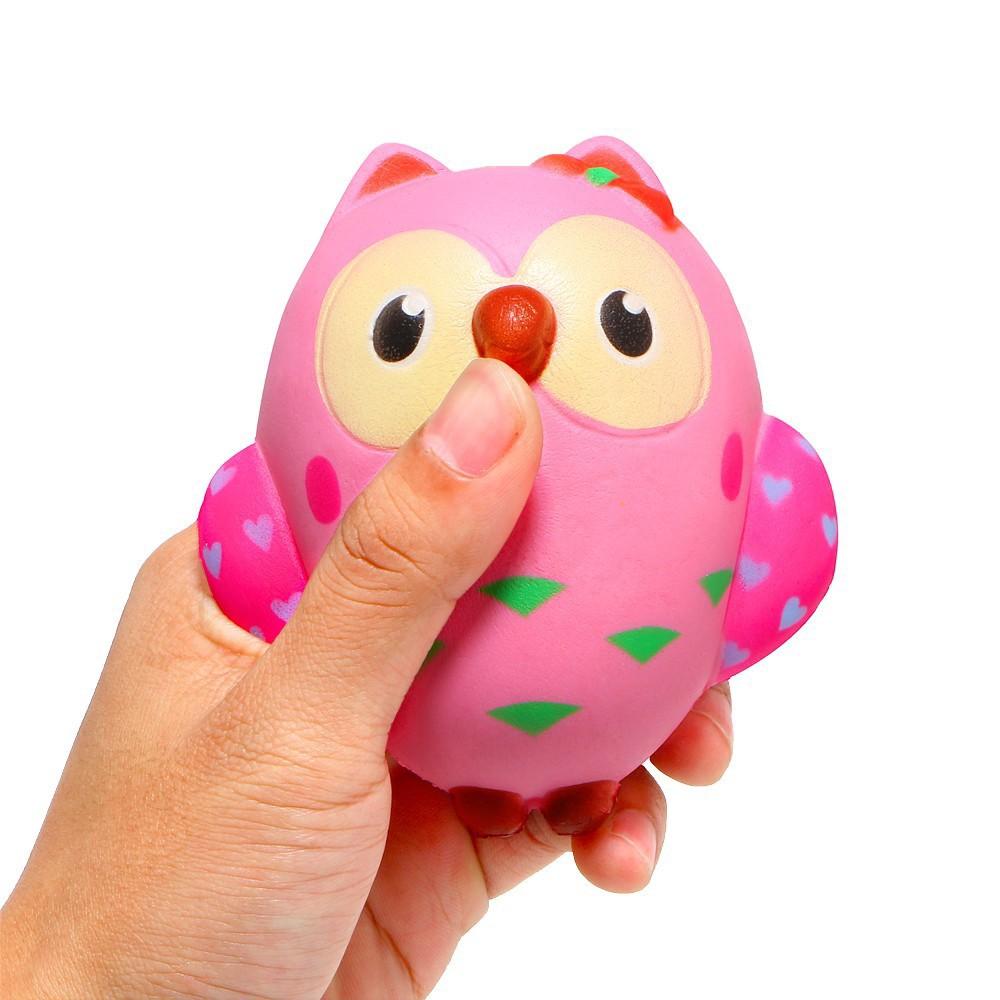 Cute Pink Owl Squishy Slow Rising Cream Toy squishy