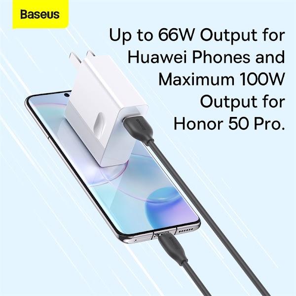 Cáp Sạc Nhanh USB sang Type C 100W Baseus Jelly Liquid Silica Gel Fast Charging Data Cable (Hàng chính hãng)