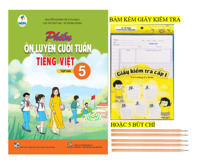Sách - Phiếu ôn luyện cuối tuần Tiếng Việt 5 - tập 2 (cánh diều)