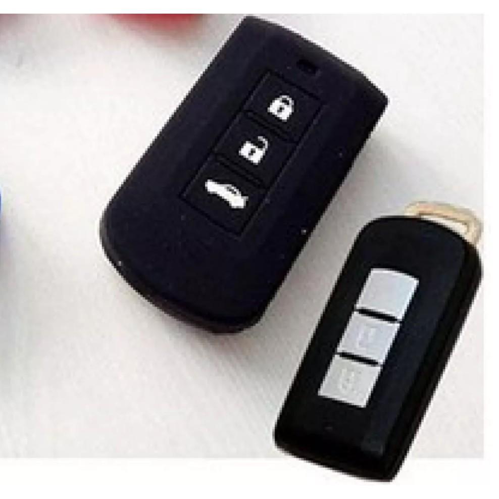 Bao Silicone chìa khóa cao cấp cho xe ôtô Mitsubishi Outlander, Lancer, Pajero Sport, Xpander, Attrage