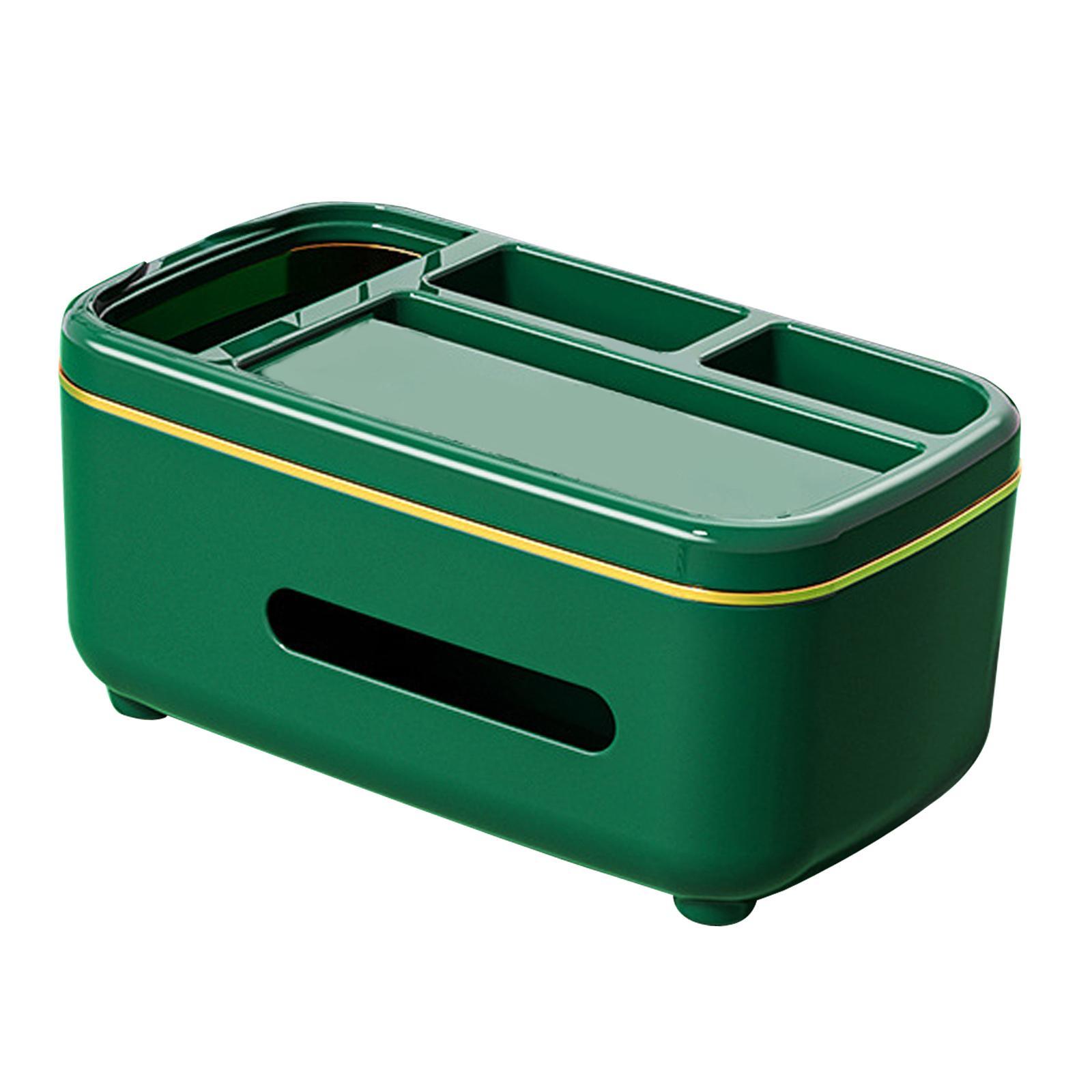 Desktop Tissue Box Cover Napkin Dispenser Desk Organizer