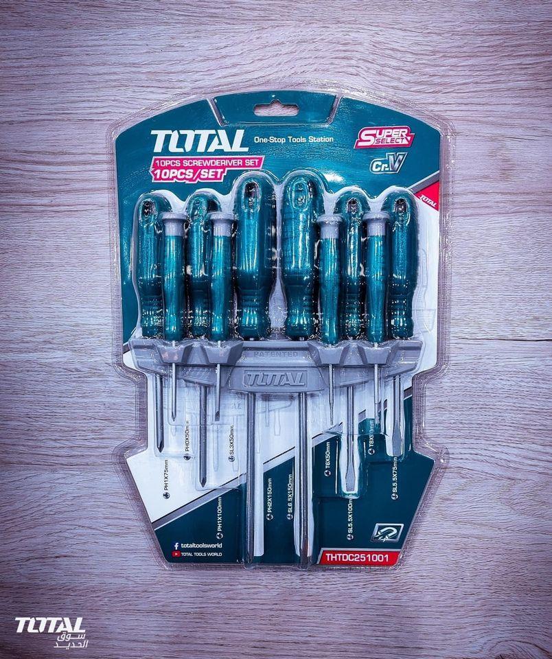 BỘ 10 TUA VÍT DẸP, BAKE, SAO VÀ TUA VÍT CHUẨN TOTAL THTDC251001 - HÀNG CHÍNH HÃNG