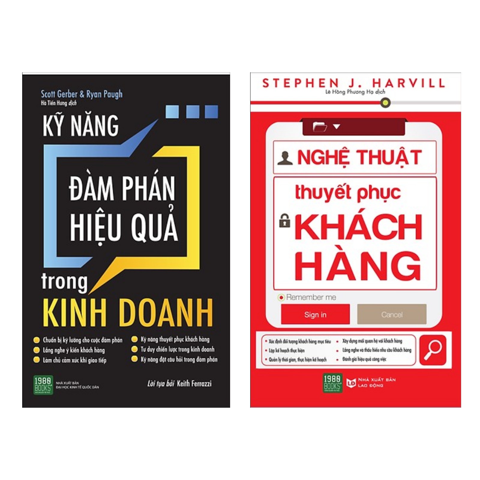 Combo Sách Kỹ Năng Làm Việc: Nghệ Thuật Thuyết Phục Khách Hàng + Kỹ Năng Đàm Phán Hiệu Quả Trong Kinh Doanh -