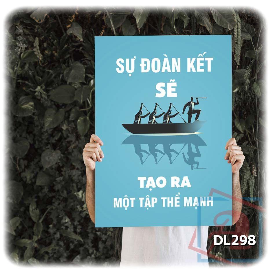 Tranh động lực trang trí phòng làm việc - Sự đoàn kết sẽ tạo ra một tập thể mạnh - DL298