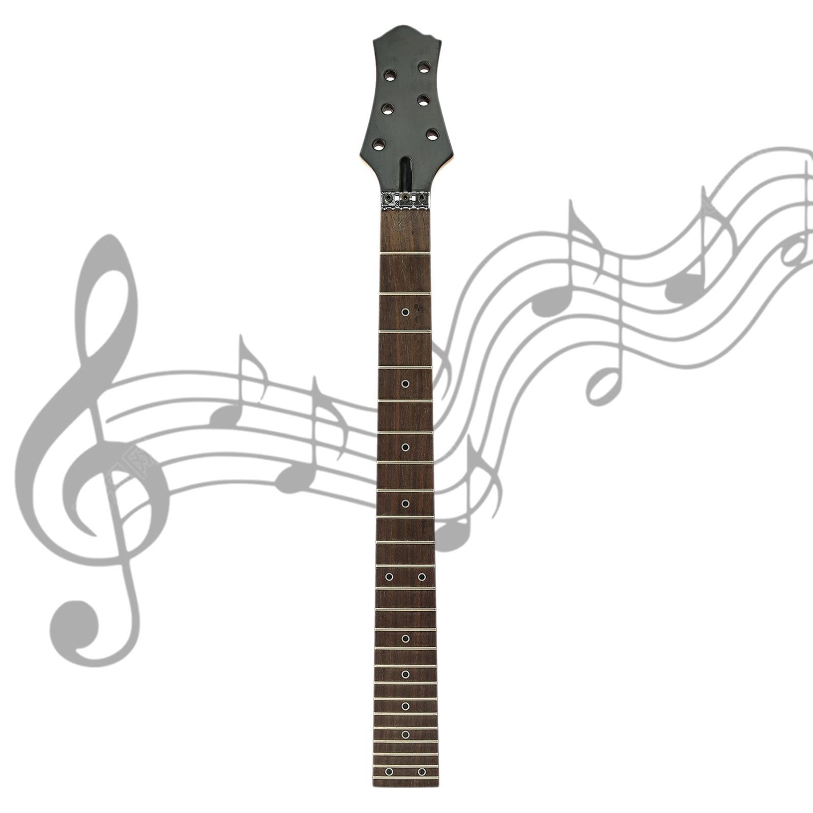 Electric Guitar Neck Replacements, 24 Frets Electric Guitar neck Rosewood Fretboard for Electric Guitar DIY Parts