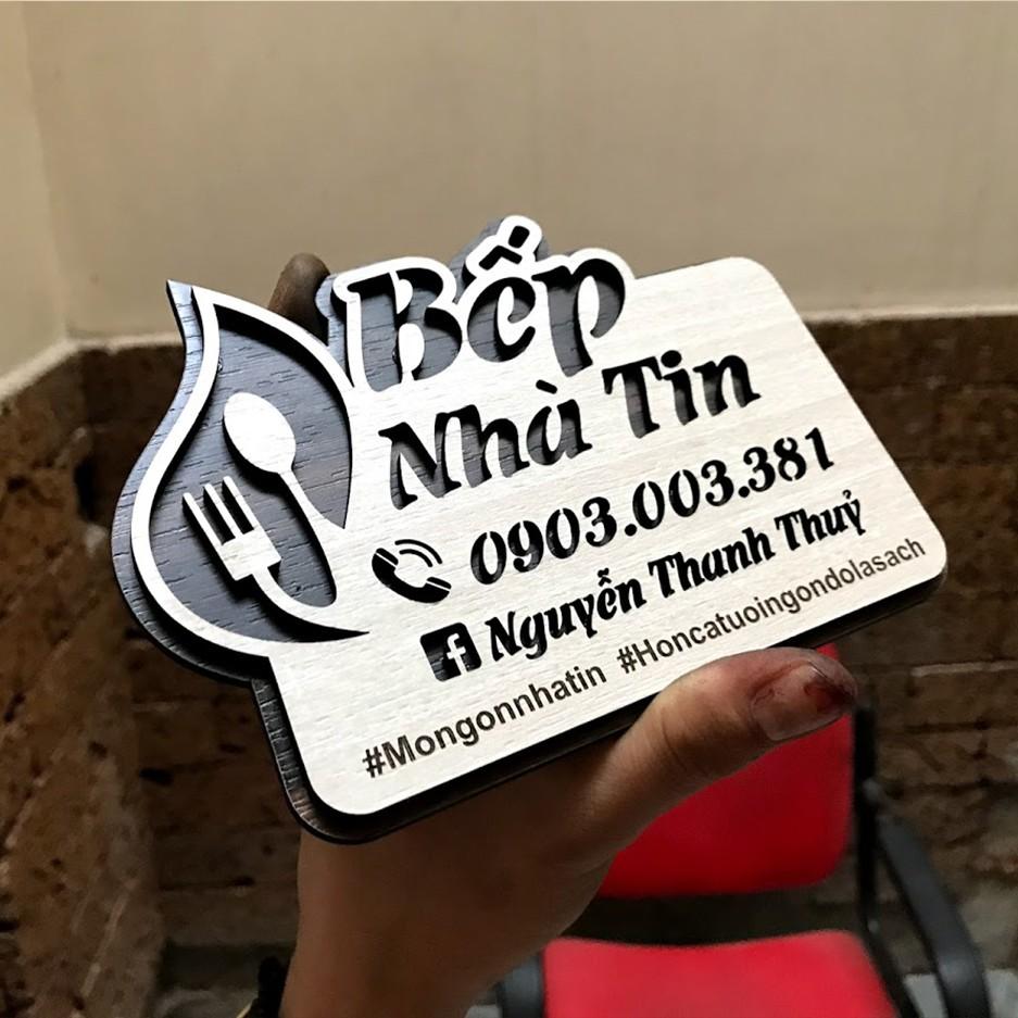 Bảng gỗ tên shop mini chúng tôi thiết kế theo yêu cầu