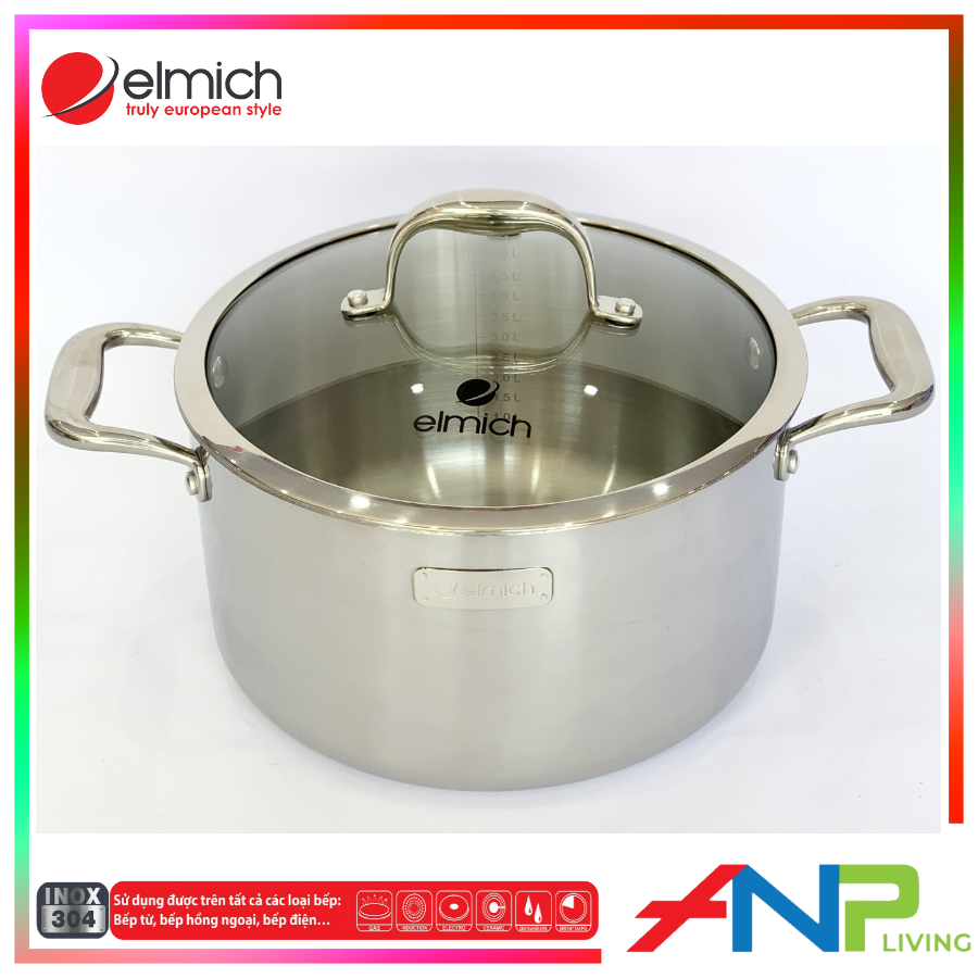 NỒI INOX 3 LỚP CAO CẤP ĐÁY LIỀN TRI-MAX XS 28cm