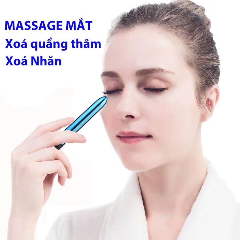 (Xả Kho) Máy Massage Mặt, Mắt Hình Chiếc Bút Chống Thâm Quầng, Thư Giãn Mắt Mini (Hàng Sẵn Đủ Màu)