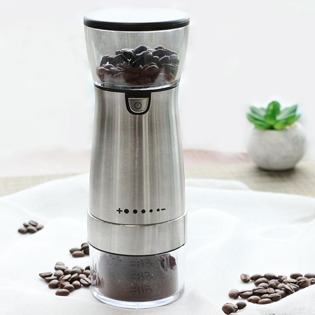 Coffee Grinder 15W, Removable Stainless Steel Electric Grinder for Coffee Bean Spice Seed Nut Herb Pepper