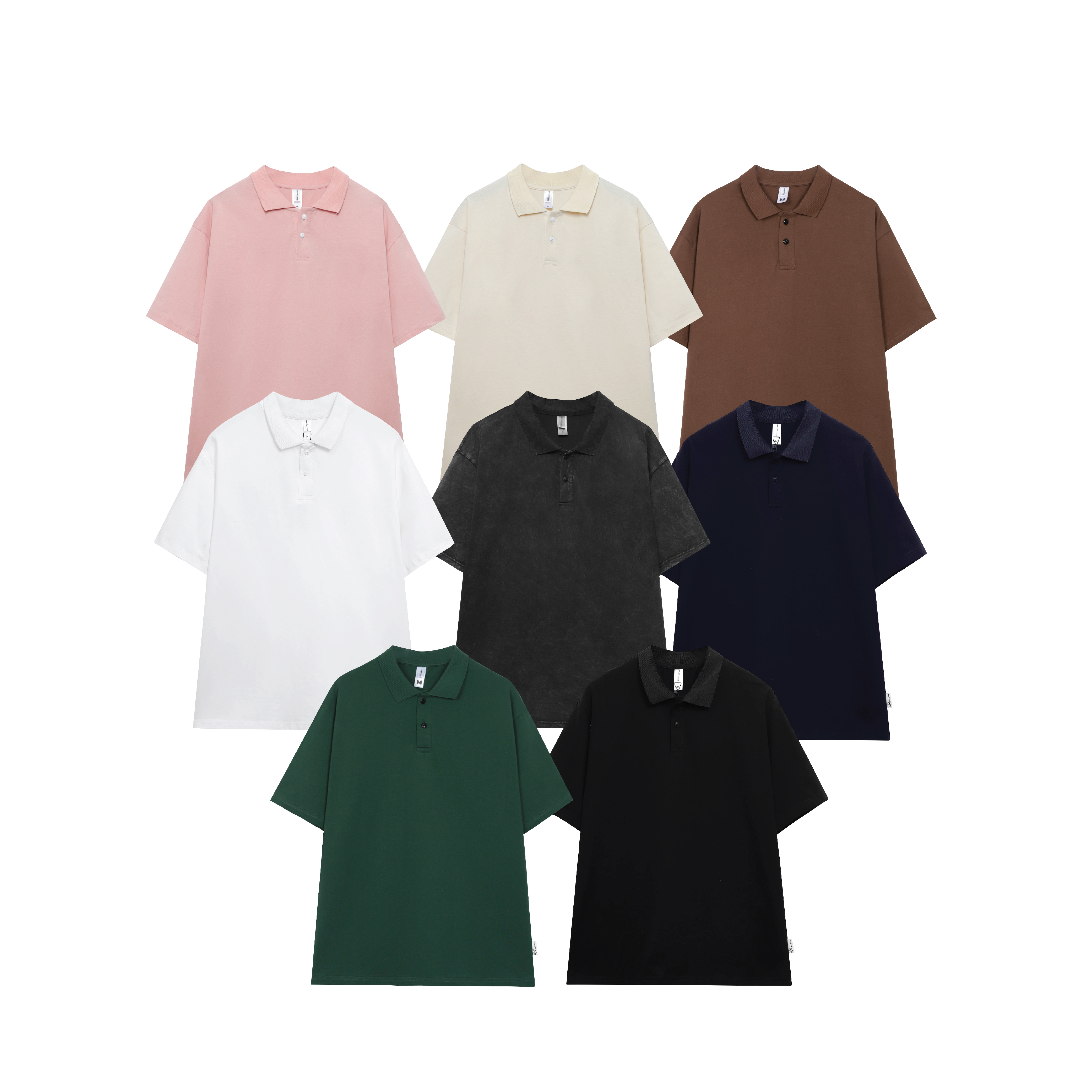 Áo polo trơn form rộng, áo polo trắng Unisex có cổ đẹp chất cotton PLT01 Miucho basic