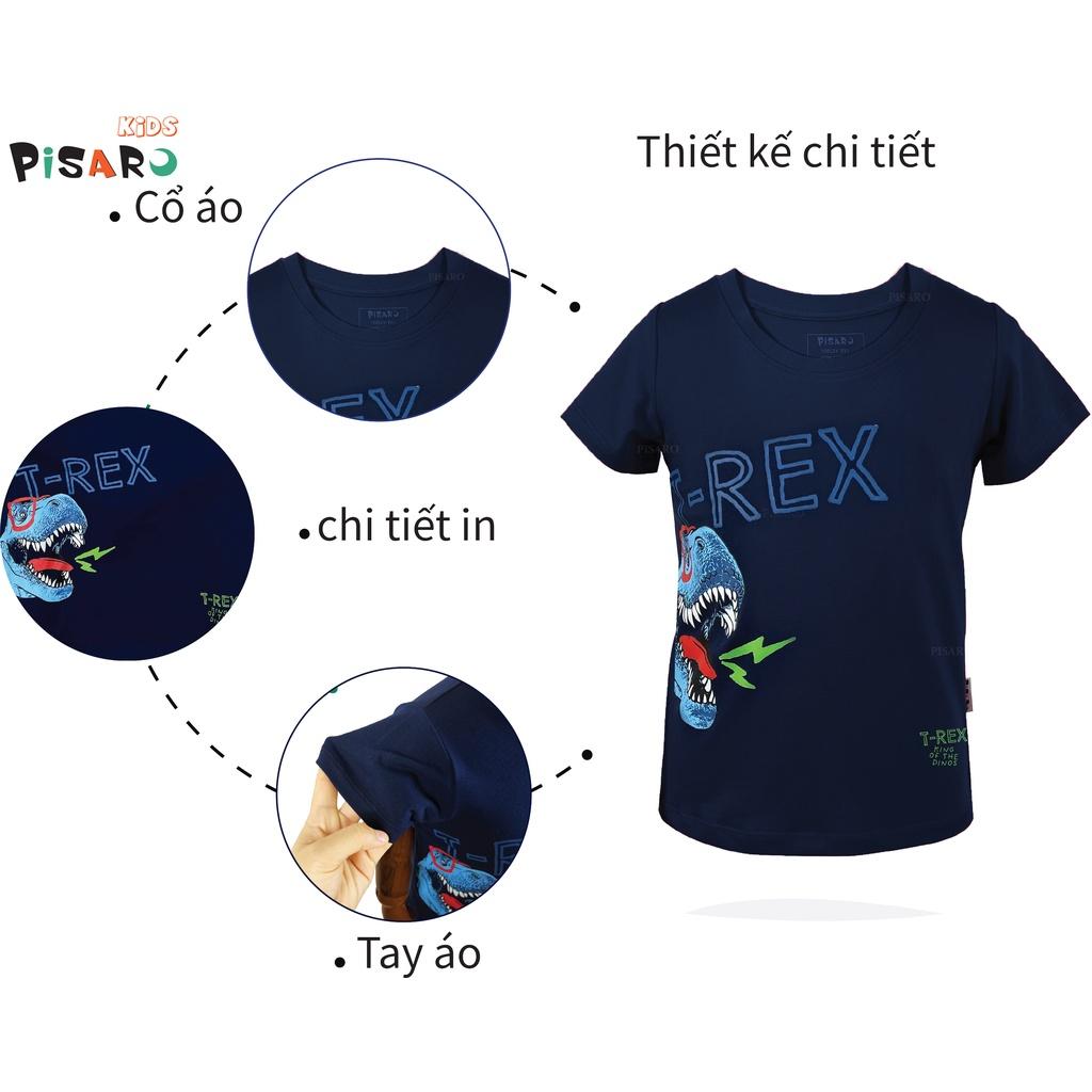 Áo thun cộc tay cho bé PisaroKids vải cotton cao cấp kiểu dáng basic từ 9-25kg hàng chính hãng