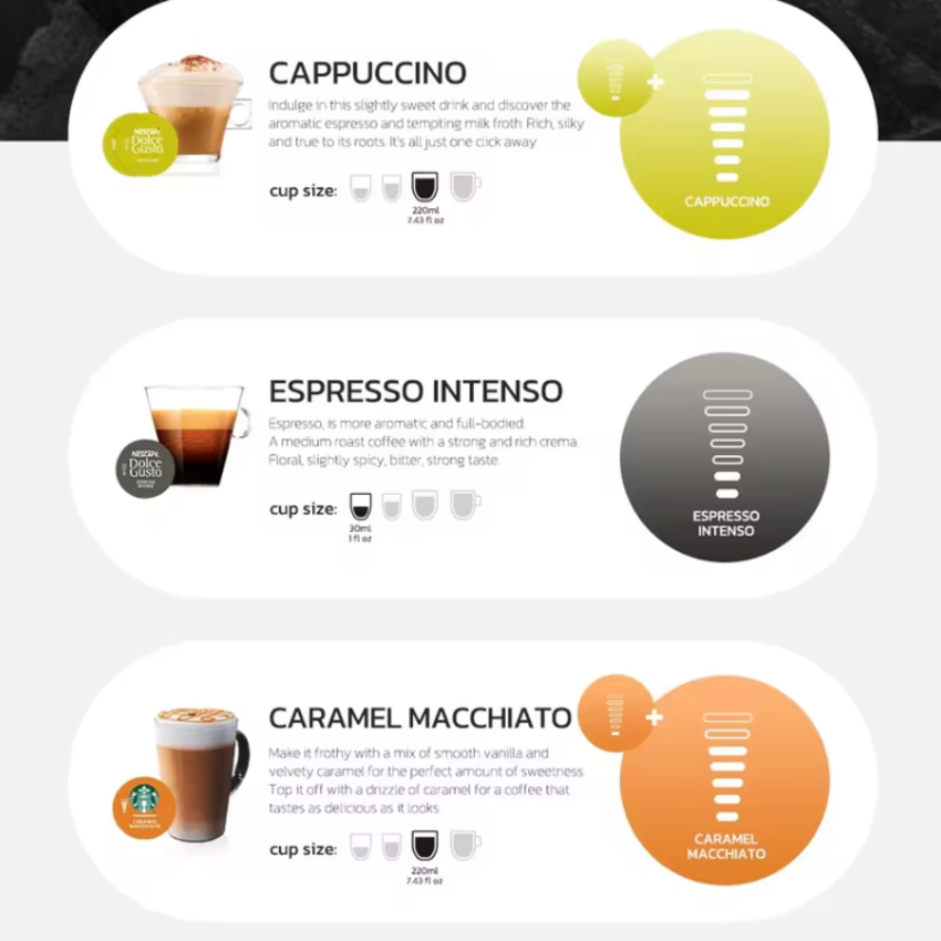 Máy pha cà phê 6 trong 1 Espresso, Viên Nén Nespresso, Nescafe Dolcegusto, Kcup, Túi ESE POD và Trà - Thương hiệu Mỹ cao cấp HiBREW H1B - Hàng Nhập Khẩu