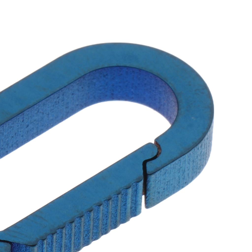 Outdoor Titanium Alloy Buckle Carabiner Keychain Key Ring Hook 4cm Colorful