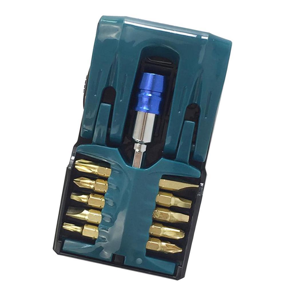 10pcs Hex Shank Security Bit with Extension Bit Precision Screwdriver Set