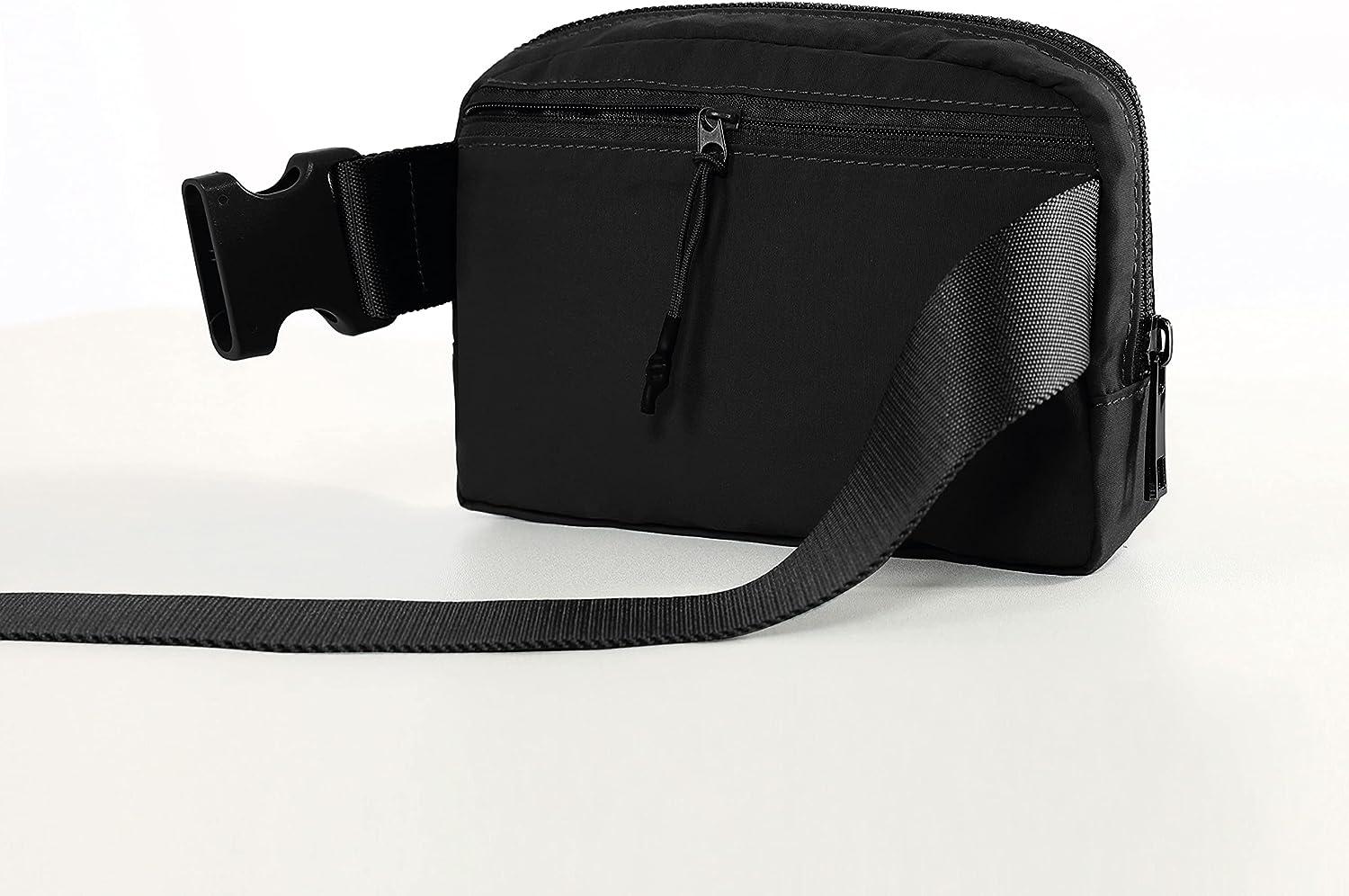 Túi Đeo Hông Unisex Có Dây Đeo Có Thể Điều Chỉnh Túi Đeo Thắt Lưng Nhỏ Cho Du Lịch Tập Luyện Chạy Bộ Đi Bộ Đường Dài Màu Đen