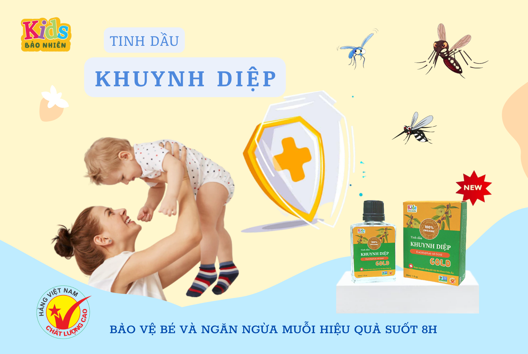 Tinh Dầu Khuynh diệp Bảo nhiên 30ml - Giữ ấm cơ thể , bảo vệ sức khỏe cho Bé Yêu - chống muỗi đến 8 tiếng