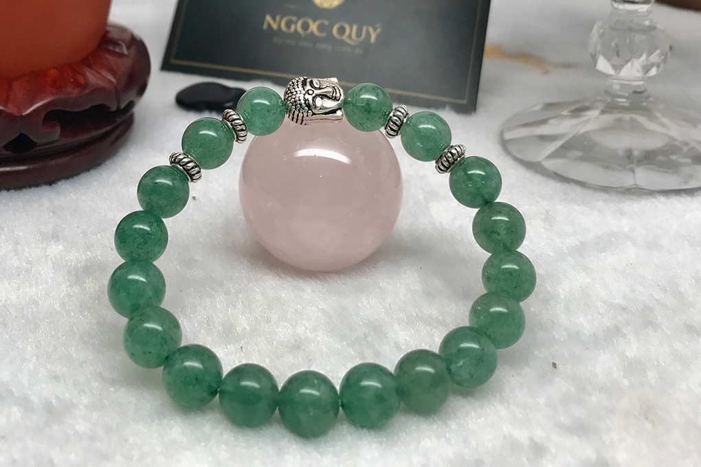 Vòng Tay Đá Thạch Anh Ưu Linh Rêu Xanh Ngọc Quý Gemstones TA040