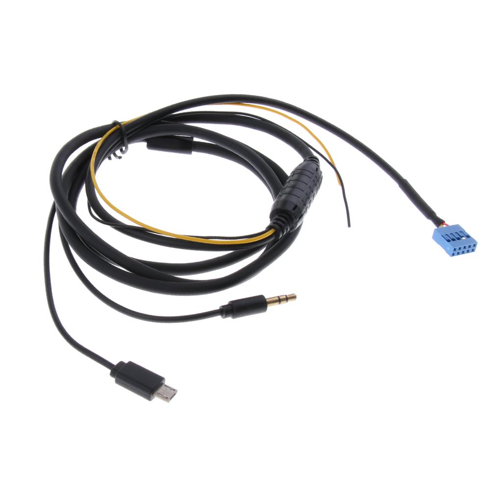 AUX Input Radio Adapter CD Phone Charging Cable for  E46 Series/ 6