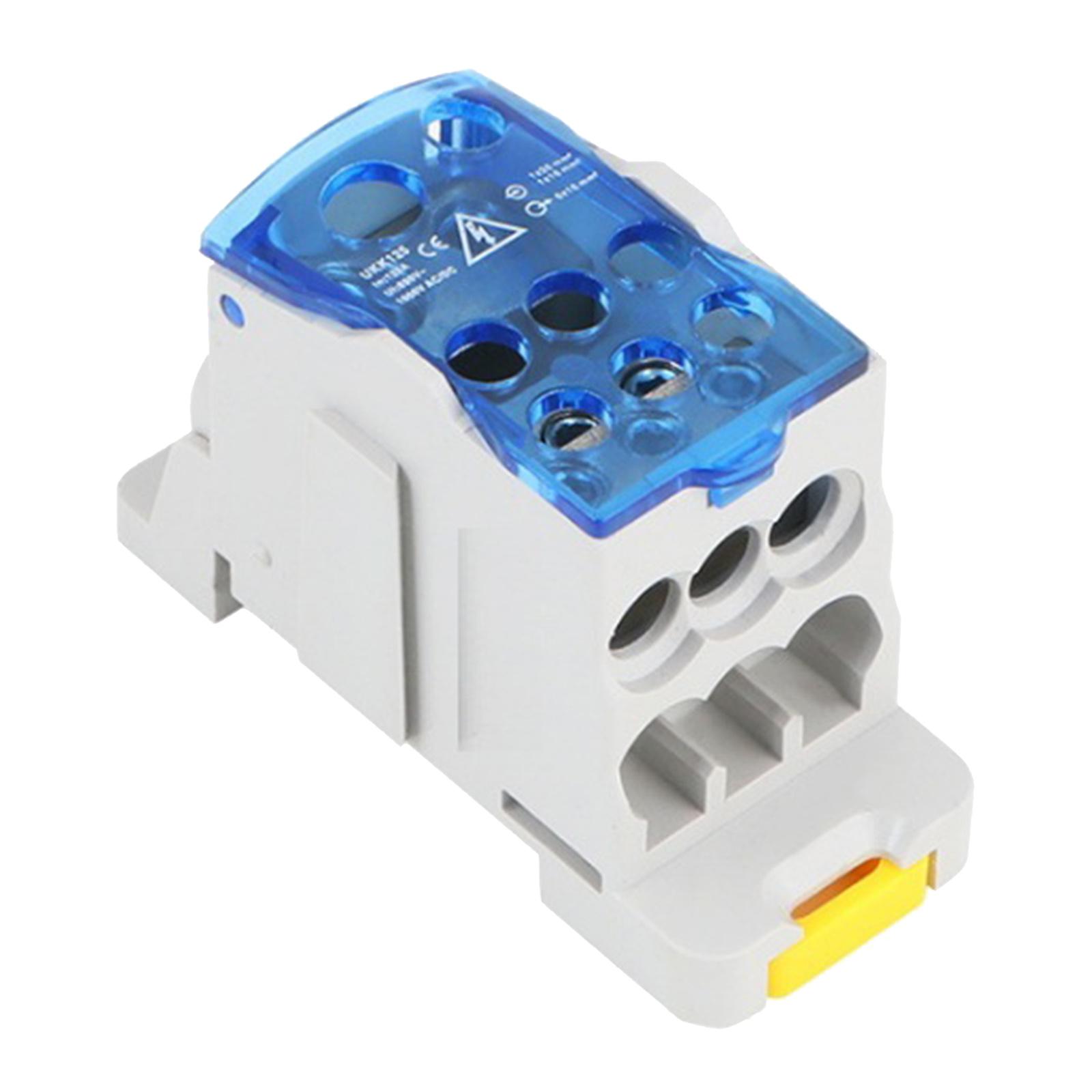 Din Rail Terminal Case Block Distribution Box, Electrical Junction Box for Power Distribution Cabinets