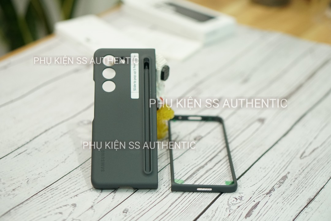 Ốp Samsung kèm bút Spen Fold 5 màu Đen xám - Hàng Chính hãng