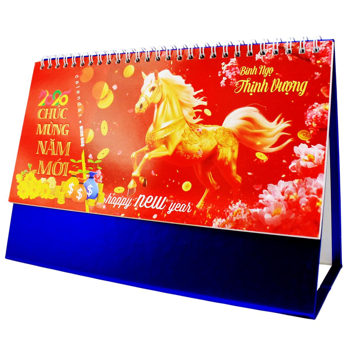 Lịch Để Bàn Chữ A - Bính Ngọ Thịnh Vượng - NST 82A