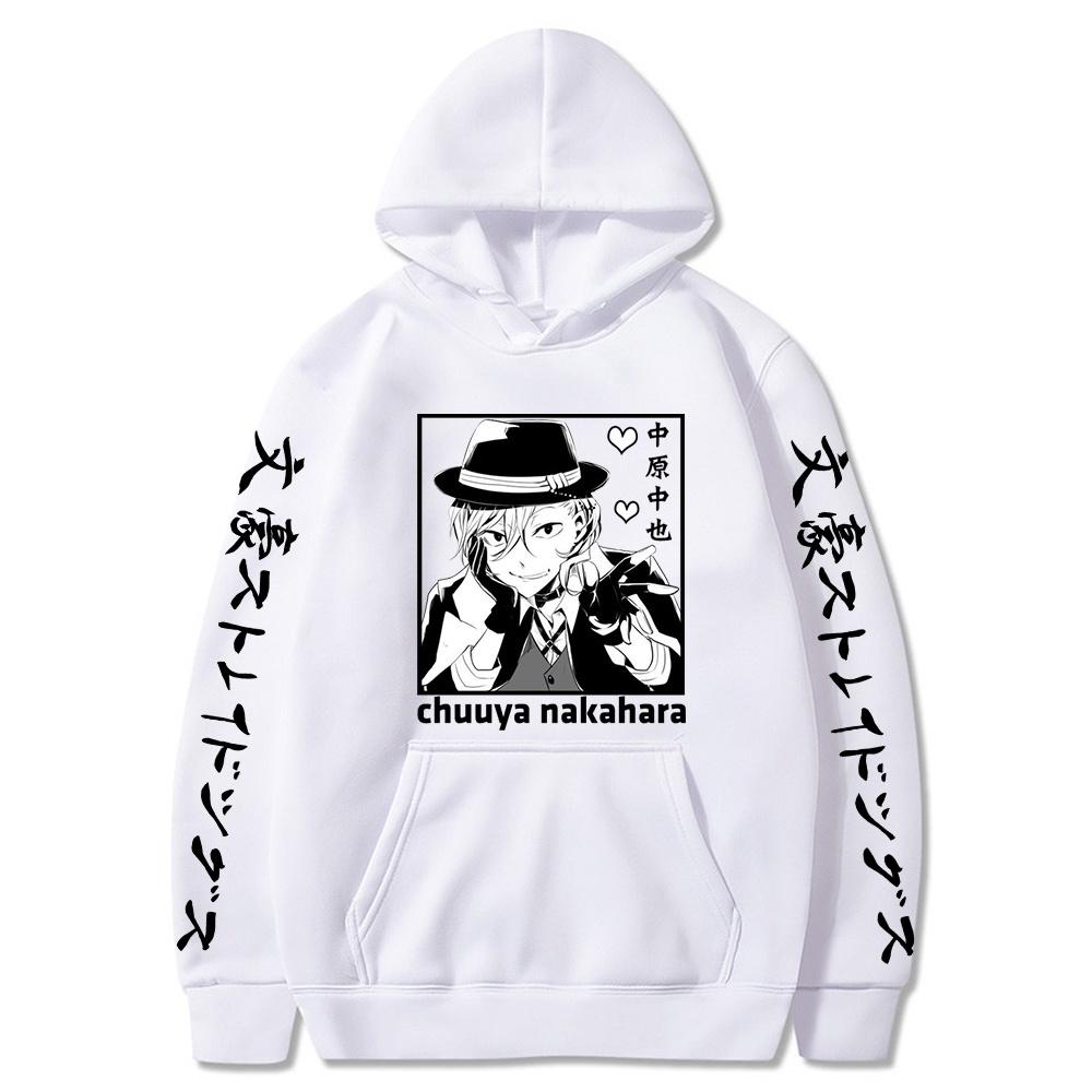 HOT Áo Hoodie In Hình Anime Bungo Stray Dogs Chuuya Nakahara Thời Trang Đường Phố Cho Nam Và Nữ