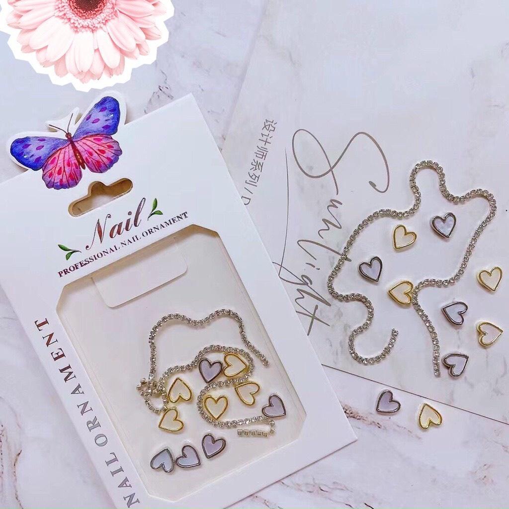 Set charm thương hiệu trang trí móng siêu xinh dành cho Nail