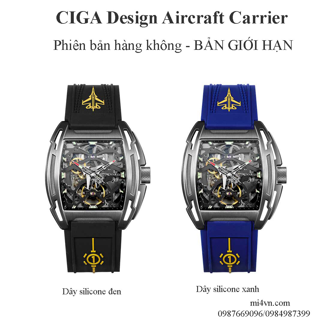 Đồng hồ cơ dành cho Nam Xiaomi Ciga Z Aircraft Carrier Z061-IPTI-W5BU/BK