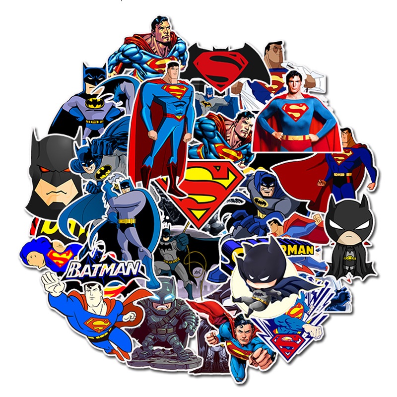 Bộ 45 miếng Sticker hình dán Siêu nhân Batman