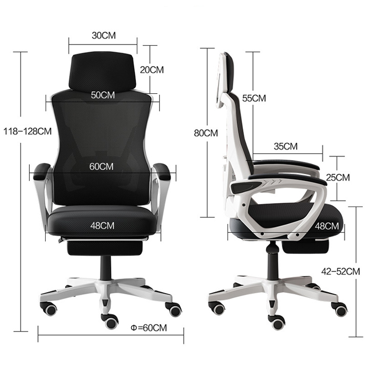 Ghế Xoay Văn Phòng Giá Rẻ M093, Ghế Công Thái Học Ergonomic Có Gác Chân