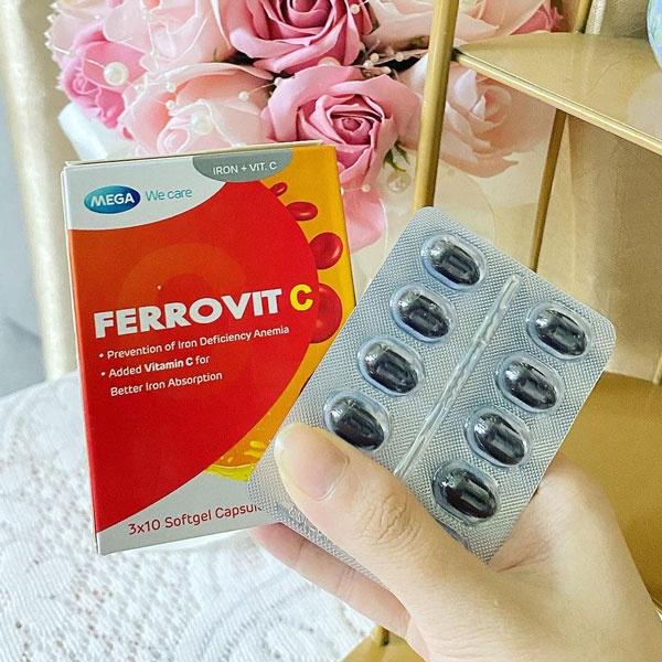 FERROVIT &amp; FERROVIT C-VIÊN BỔ MÁU, BỔ SUNG SẮT, VITAMIN C CHO BÉ VÀ MẸ BẦU