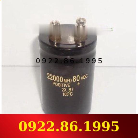 Tụ Điện Phân 80v22000uf 22000Uf 80V 50X80Mm hàng mới về