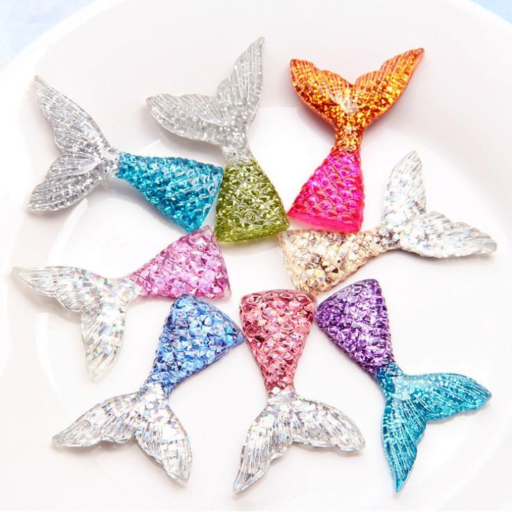 HN * Charm đuôi cá lấp lánh cho các bạn trang trí điện thoại, DIY