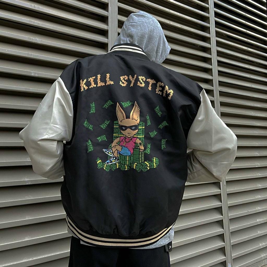 Áo khoác bomber dù KILL ĐẠI GIA Unisex ulzzang nam nữ 2 lớp Jacket Bomber