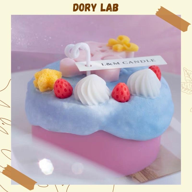 Nến Thơm Bánh Kem Sinh Nhật Gấu Con Cute Hàn Quốc, Phụ Kiện Decor, Quà Tặng - Dory Lab