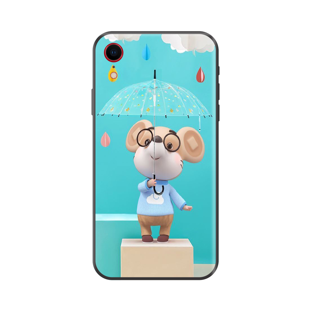 Ốp lưng TPU viền dẻo cho điện thoại IPHONE XR Hình Chuột Tết 2020 - Mẫu 20