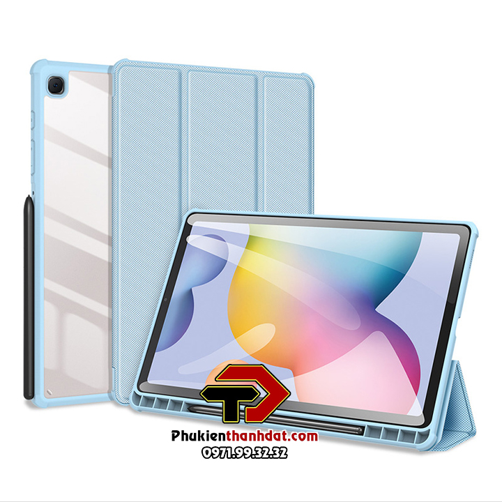 Bao da chống sốc SamSung Galaxy Tab S6 Lite P610/P615 có ngăn đựng bút hiệu Dux Ducis Toby - Hàng nhập khẩu