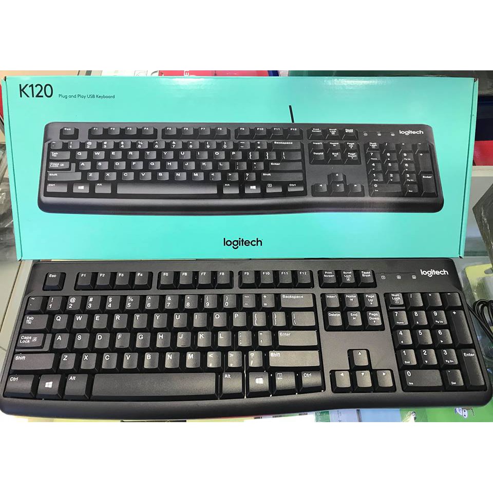 Bàn phím có dây Logitech K120-Hàng chính hãng