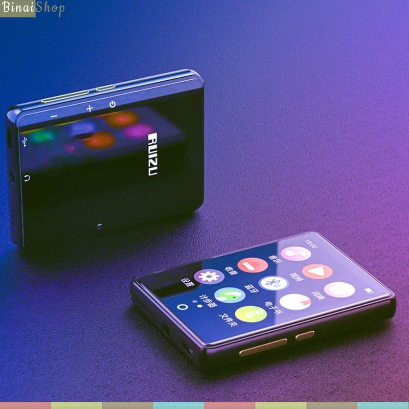 Ruizu M7 - Máy Nghe Nhạc HIFI Màn Hình Cảm Ứng, Bluetooth 5.0, Hỗ Trợ Loa Ngoài (8GB) - Hàng chính hãng